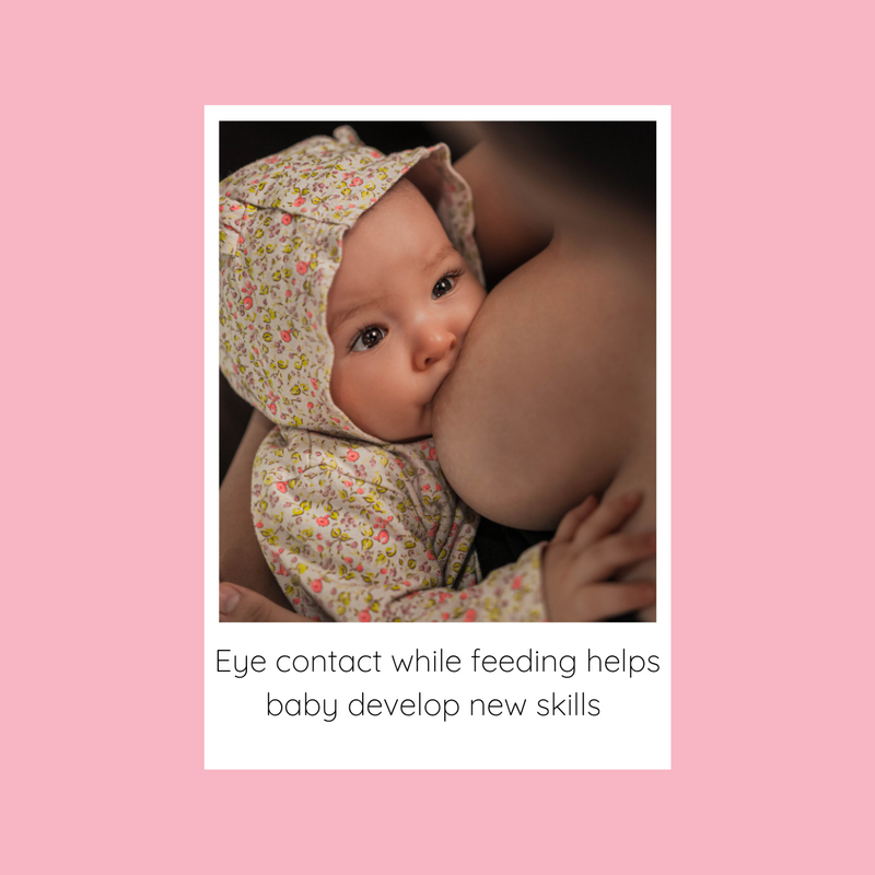 Eye contact while feeding helps baby develop new skills